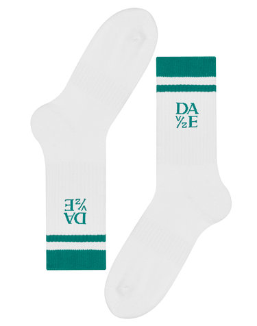 TWO LINE SOCKS (GREEN)