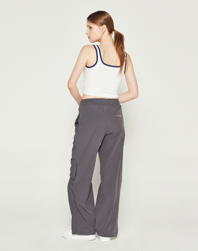 데이브앤데이즈 WOVEN SHIRRING PANTS (GRAY) 그레이 착용컷