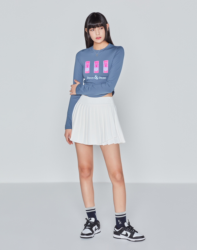 데이브앤데이즈 TWO LINE SOCKS (NAVY) 네이비 착용컷