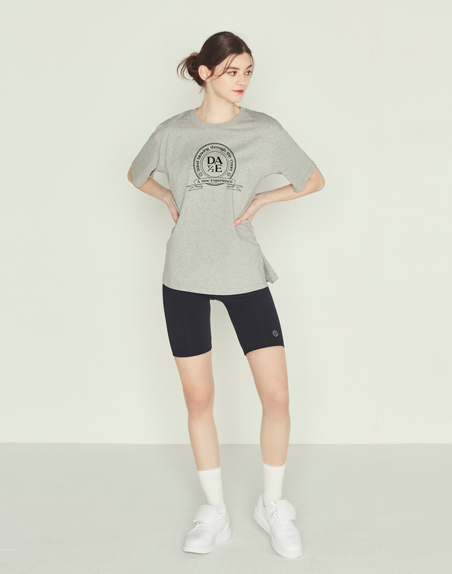 데이브앤데이즈 HERITAGE BOXY TEE (GRAY) 그레이 착용컷