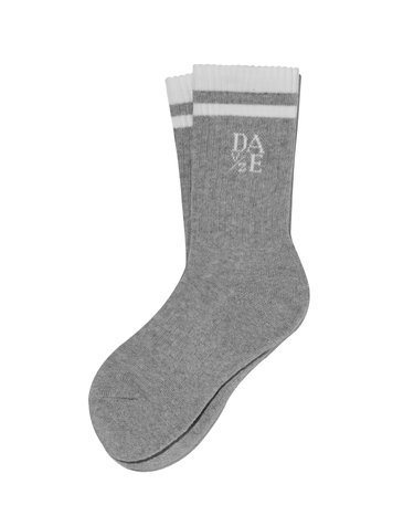 TWO LINE SOCKS (GRAY)