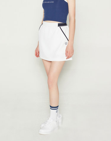 SIDE BAND SKIRT (WHITE)