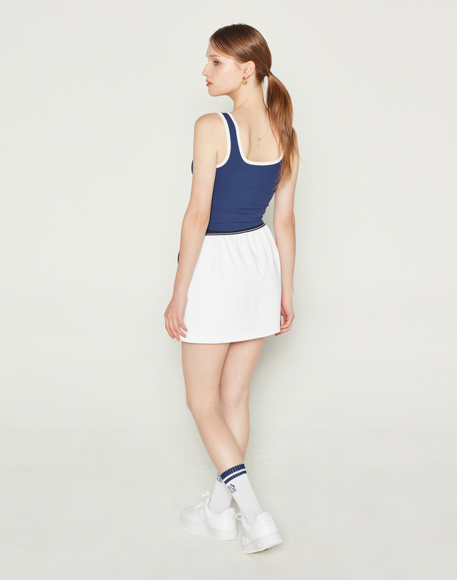 데이브앤데이즈 SIDE BAND SKIRT (WHITE) 화이트 착용컷