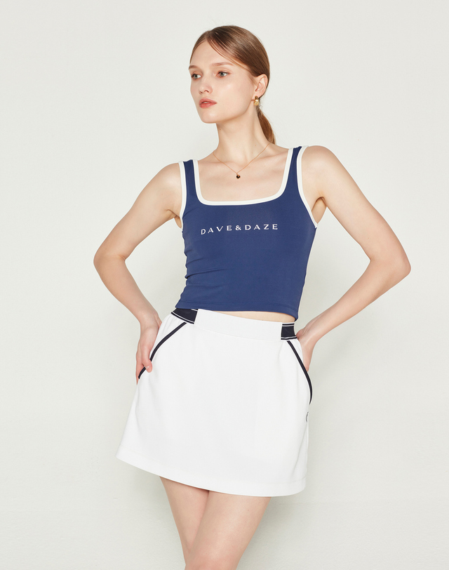 데이브앤데이즈 SIDE BAND SKIRT (WHITE) 화이트 착용컷