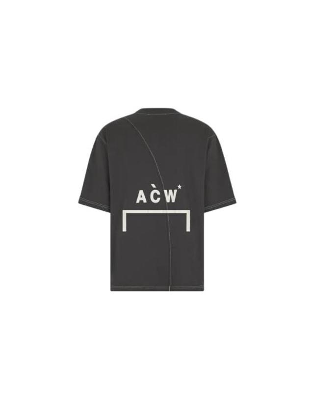 어콜드월 [명품] 24FW 어콜드월 반팔 티셔츠 ACWMTS199BLK DOM 착용컷