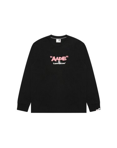 [명품] 26SS 에이프 긴팔 티셔츠 AAPLTM1876XXQBKX DOM