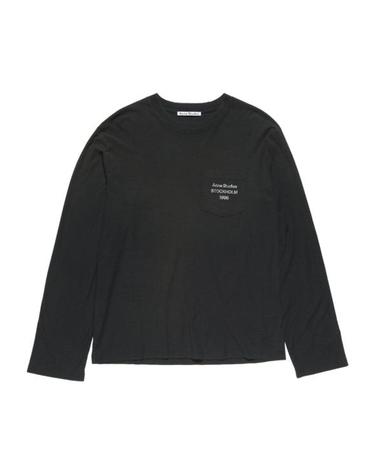[명품] 26SS 아크네 스튜디오 로고 티셔츠 CL0415 BM0 FADED BLACK DOM