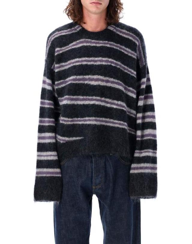 ACNE STUDIOS [명품] 아크네 스튜디오 모헤어 블렌드 점퍼 B60315 DRI DARK GREY MELANGE MULTI DOM