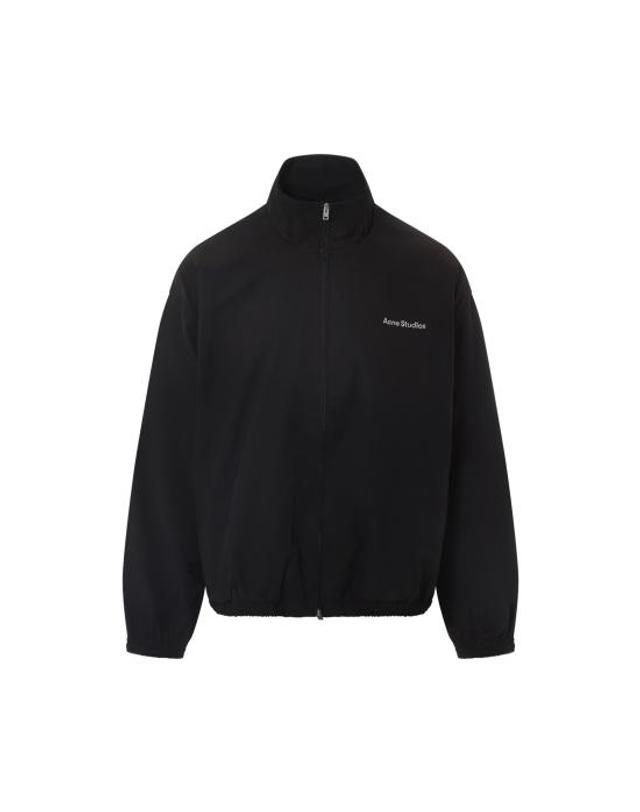 아크네 스튜디오 [명품] 26FW 아크네 스튜디오 로고 지퍼 자켓 B90863 900 BLACK DOM 착용컷