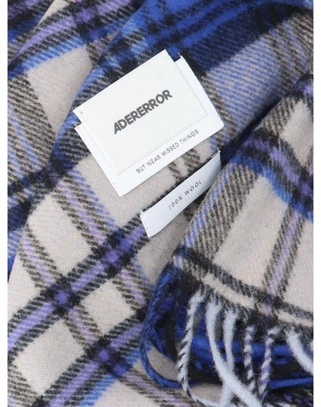 아더에러 25FW 아더에러 남성 레빈트 플레이드 머플러 BMADFWAC0401BL BLUE Blue BPG 착용컷