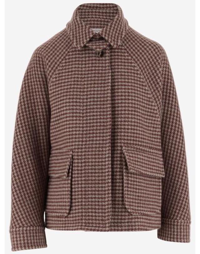 알베르토비아니 23FW 알베르토비아니 여성 하운드투스 패턴 울 자켓 PP877WO217365 ROSSO BPG 착용컷
