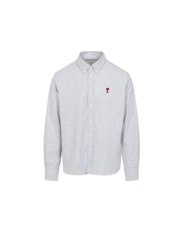 [명품] 아미 셔츠 USH063CO00874503 NOTE BLUE BLANC CREAM DOM