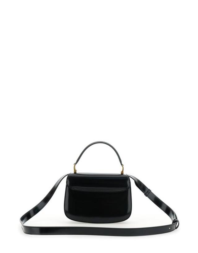 아미 [명품] 26SS 아미 스몰 하트 로고 글레이즈드 레더 파리 탑 핸들 백 ULL718 AL0139 001 BLACK DOM 착용컷