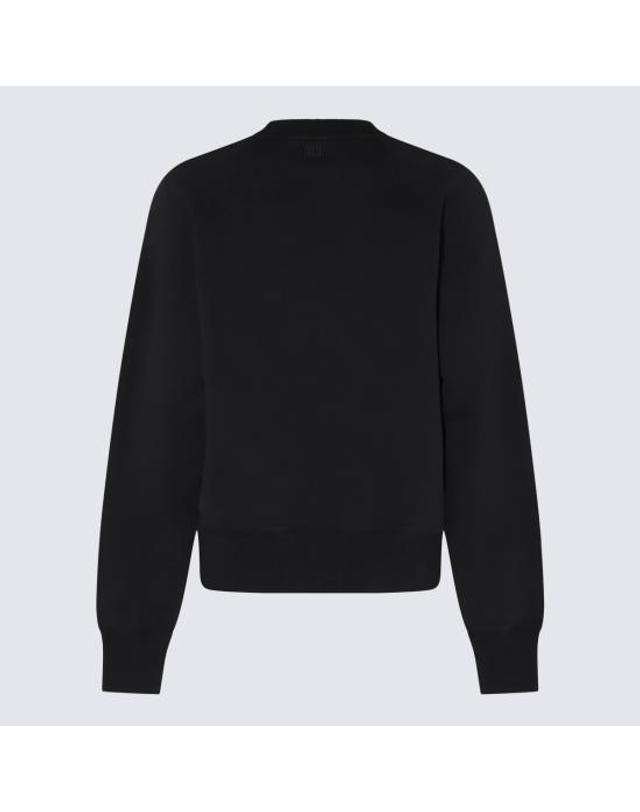 아미 [명품] 24SS 아미 스몰 하트 로고 스웨트셔츠 BFUSW005747001 DOM 착용컷