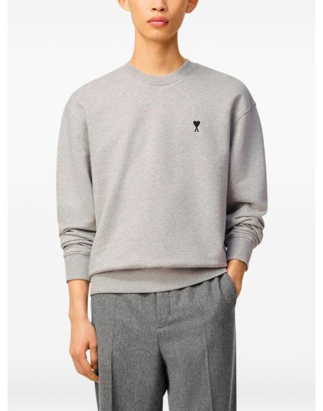 아미 [명품] 26FW 아미 ADC 크루넥 스웨트 셔츠 HSW763 730 0951 HEATHER ASH GRAY DOM 착용컷