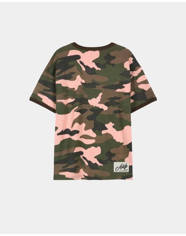 앤더슨벨 [명품] 26SS 앤더슨벨 반팔 티셔츠 atb1461m PINK CAMOUFLAGE DOM 착용컷