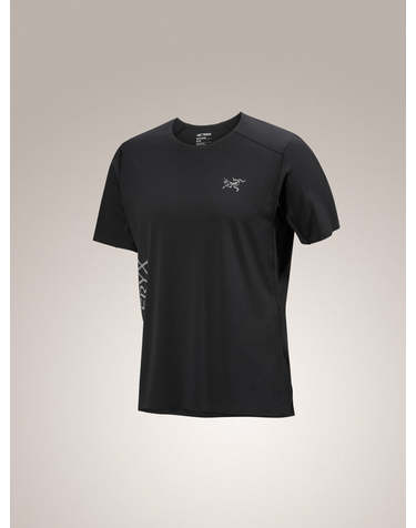[명품] 26SS 아크테릭스 노반 다운워드 로고 숏슬리브 티셔츠 ATQSM10340 BLACK DOM