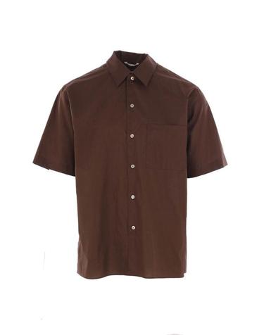 [명품] 오라리 반팔 셔츠 A25SS03TL DARK BROWN DOM