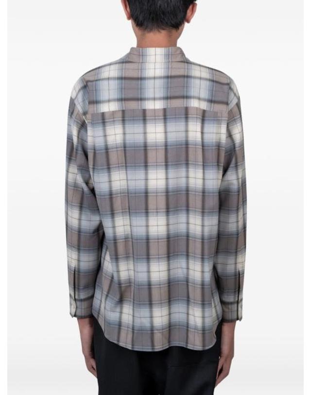 오라리 [명품] 26SS 오라리 긴팔 셔츠 A26SS01LC BLUE GRAY CHECK DOM 착용컷