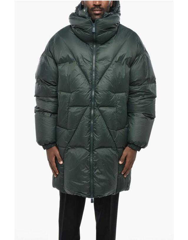 바콘 베이컨 남성 롱패딩 BACPICAP468 DEEP GREEN Green BPG 착용컷
