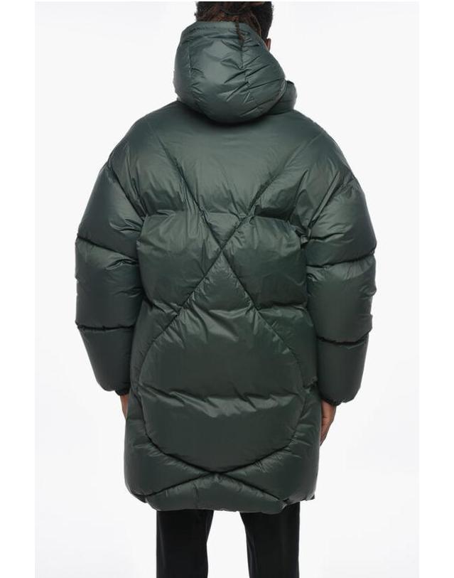 바콘 베이컨 남성 롱패딩 BACPICAP468 DEEP GREEN Green BPG 착용컷
