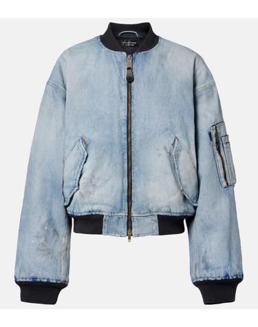 [명품] 26SS 발렌시아가 스탠다드 보머 코튼 데님 자켓 851006 TTWB1 4009 LIGHT BLUE DOM