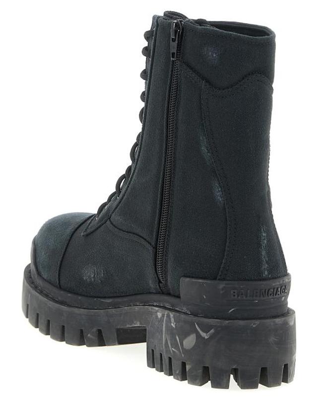 발렌시아가 [명품] 26FW 발렌시아가 컴뱃 스트라이크 부츠 845015 W2H11 1000 BLACK DOM 착용컷