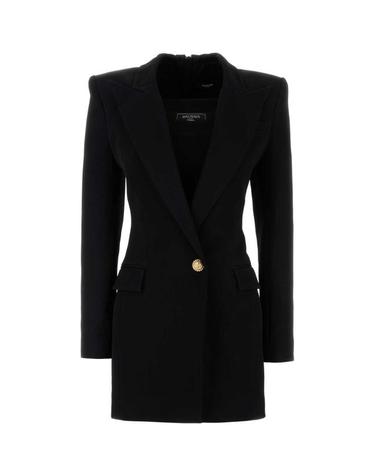 25SS 발망  여성 비스코스 블레이저 숏 원피스 EF1R9261MG31 0PA Black BPG
