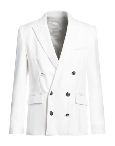 발망  남성 더블 브레스트 비스코스 블레이저 자켓 XH0SI001VC20 0FA White BPG