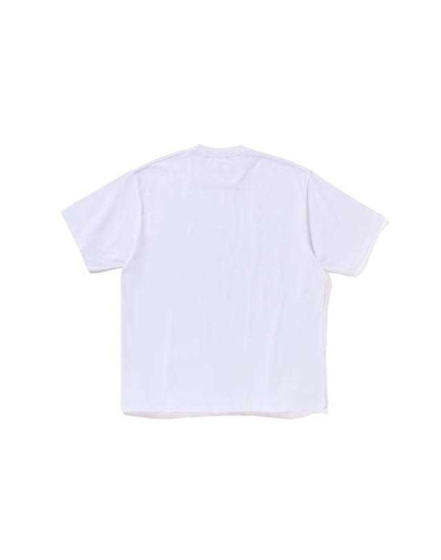 베이프 [명품] 베이프 반팔 티셔츠 001TEM801302MWHT WHITE DOM 착용컷