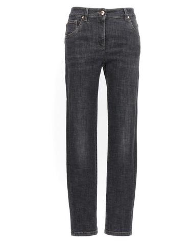 24FW 브루넬로 쿠치넬리  여성 하이웨이스트 스키니 진 MP065P5679C8341 Black BPG