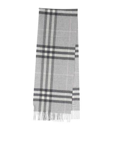 [명품] 26FW 버버리 체크 캐시미어 스카프 8112637 MITTEN GRAY DOM