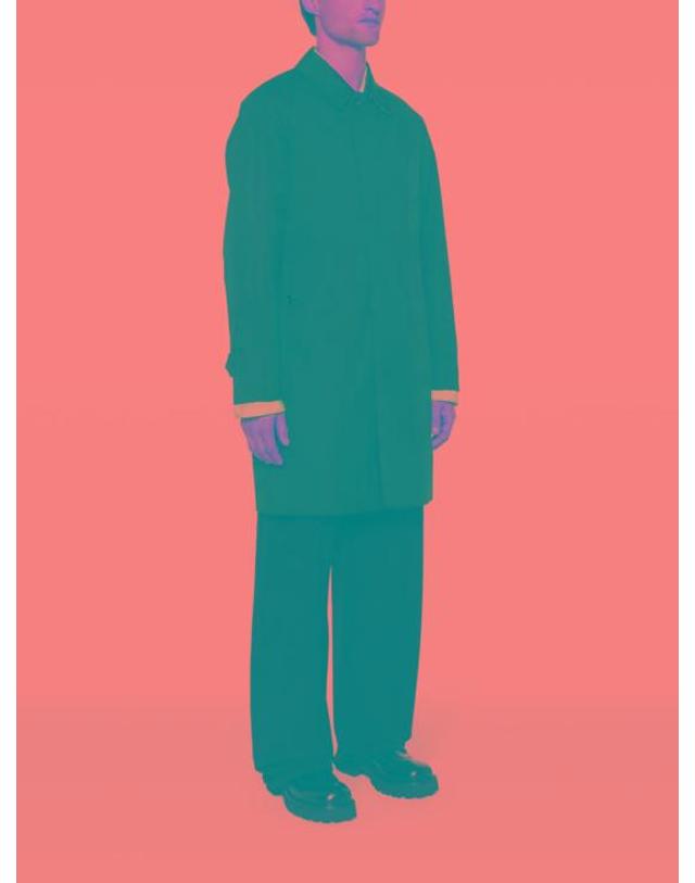 버버리 [명품] 버버리 미드 렝스 캠던 헤리티지 카 코트 8079395 착용컷