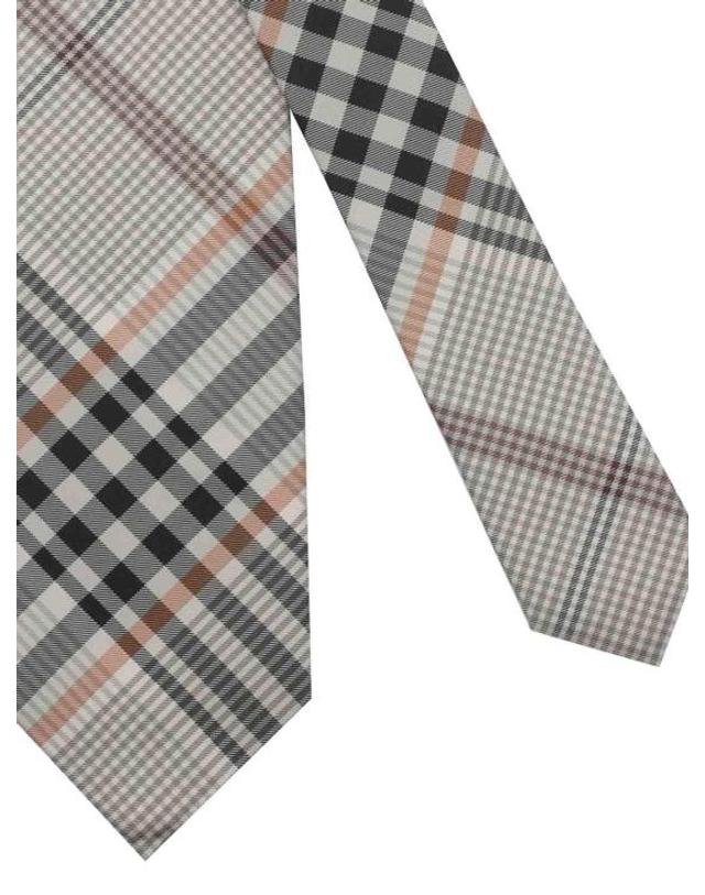 버버리 [명품] 26FW 버버리 넥타이 8129055 FINCH BROWN CHECK DOM 착용컷