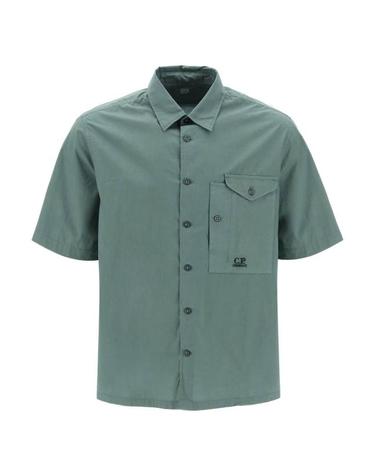 [명품] 씨피 컴퍼니 반팔 셔츠 16CMSH208A005328G649 DUCK GREEN DOM