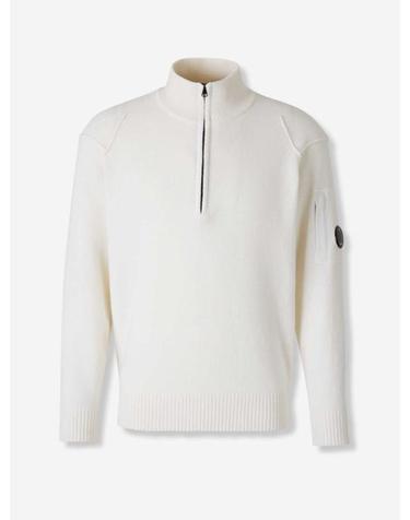 [명품] 26FW 씨피 컴퍼니 집업 니트 RFCMKN709A 110149A 103 GAUZE WHITE DOM