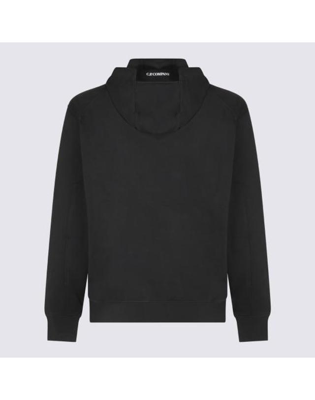씨피 컴퍼니 [명품] 26FW 씨피 컴퍼니 후드 티셔츠 21CMSS714A 005086W 985 RAVEN DOM 착용컷