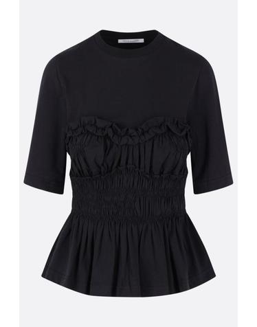 [명품] 26SS 세실리아 반센 빌데 저지 티셔츠 425RTW19007 BLACK DOM