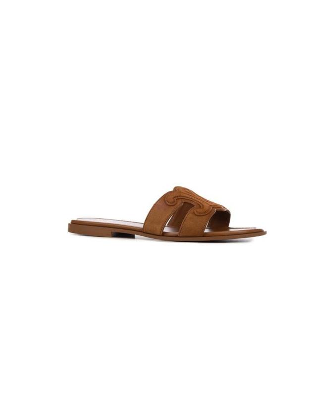 셀린느 [명품] 26FW 셀린느 스웨이드 카프스킨 마리나 트리옹프 뮬 368235122C 20OX CINAMMON DOM 착용컷