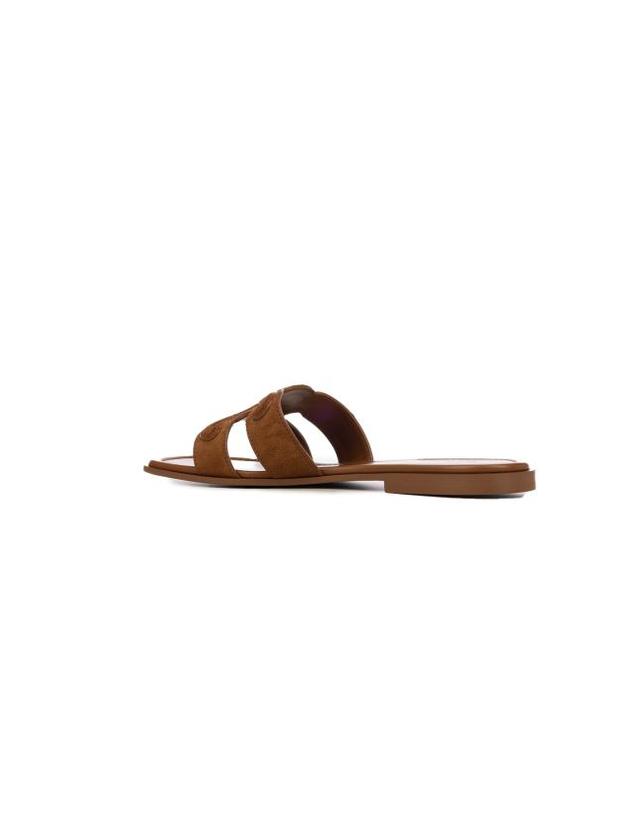 셀린느 [명품] 26FW 셀린느 스웨이드 카프스킨 마리나 트리옹프 뮬 368235122C 20OX CINAMMON DOM 착용컷