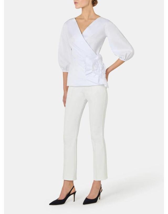 키아라보니 키아라보니 여성 엘리제 셔츠 CMELIZEECOTTONCXWHITE White BPG 착용컷