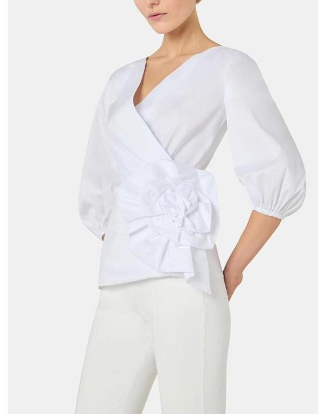 키아라보니 키아라보니 여성 엘리제 셔츠 CMELIZEECOTTONCXWHITE White BPG 착용컷