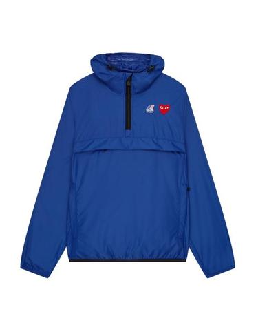 [명품] 꼼데가르송 X K way 아노락 자켓 AZ J502 051 2 P1J502 BLUE DOM