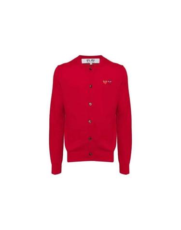 [명품] 26SS 꼼데가르송 플레이 더블 하트 가디건 AX N057 051 5 RED DOM