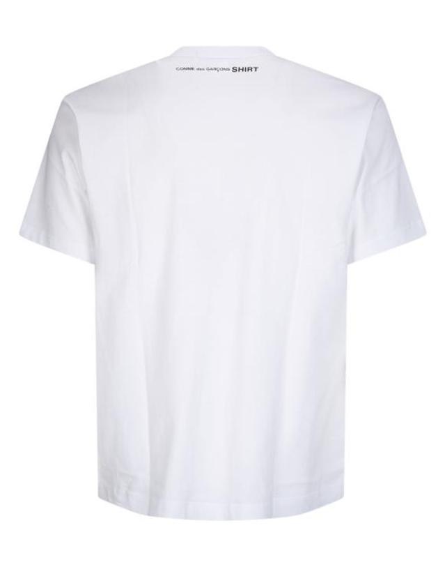 꼼데가르송 [명품] 26SS 꼼데가르송 반팔 티셔츠 FQ T003 S26 3 WHITE DOM 착용컷