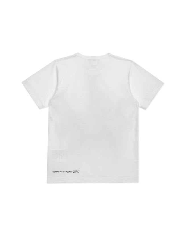 꼼데가르송 [명품] 26SS 꼼데가르송 웨스트폴 스트로베리 반팔 티셔츠 NQ T503 S26 1 WHITE DOM 착용컷