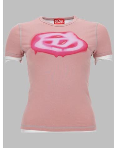 [명품] 26SS 디젤 T UNCUTIES LONG S3 티셔츠 A20497 0QHHA 33L PINK DOM