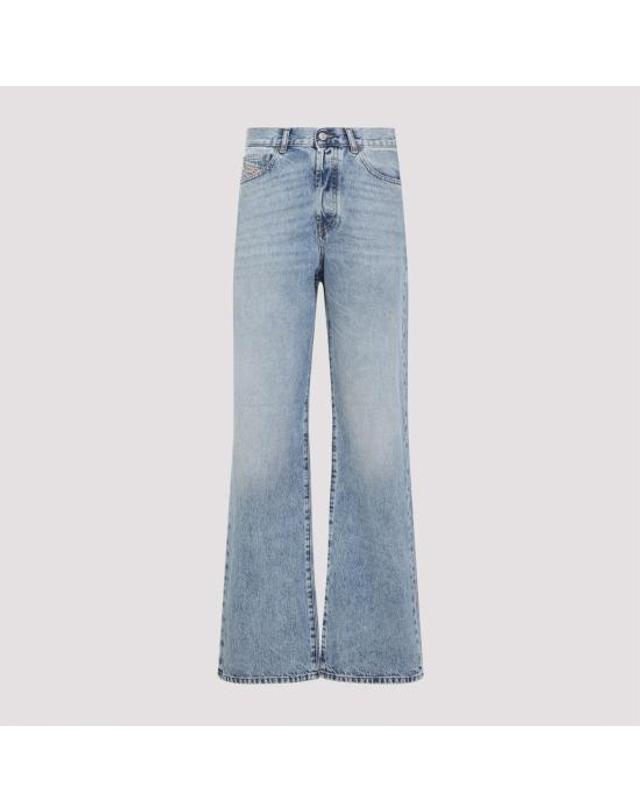 디젤 [명품] 26SS 디젤 데님 팬츠 A19869 09I29 01 LIGHT BLUE DOM 착용컷