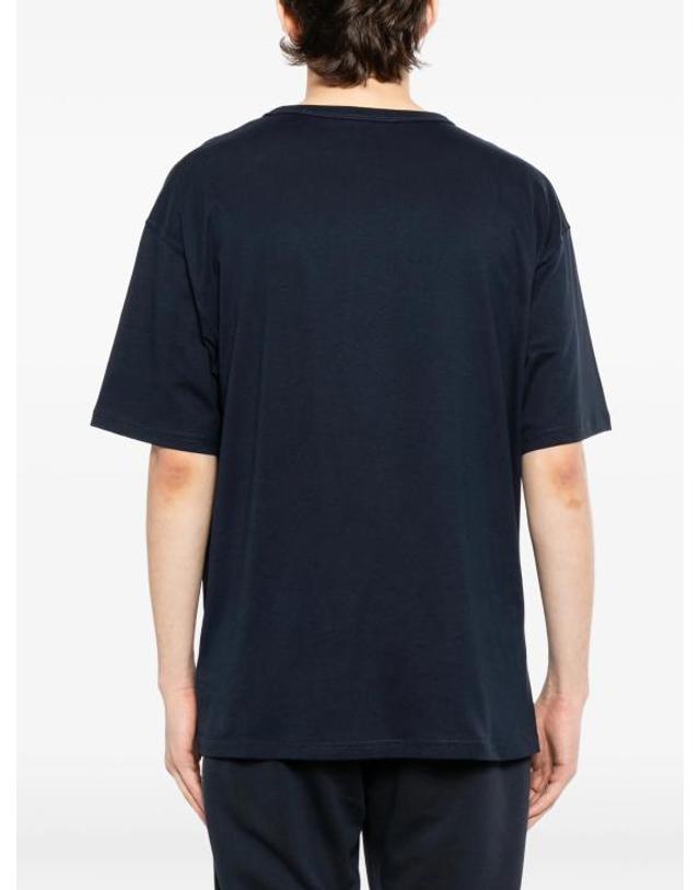 디젤 [명품] 26SS 디젤 T 박스트 R30 스몰 로고 티셔츠 A16400 0QIAM 81E NAVY DOM 착용컷