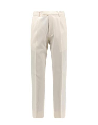 24SS 에르메네질도제냐  남성 테이퍼드 레그 테일러드 팬츠 UDI04A7TP45 N01R White BPG